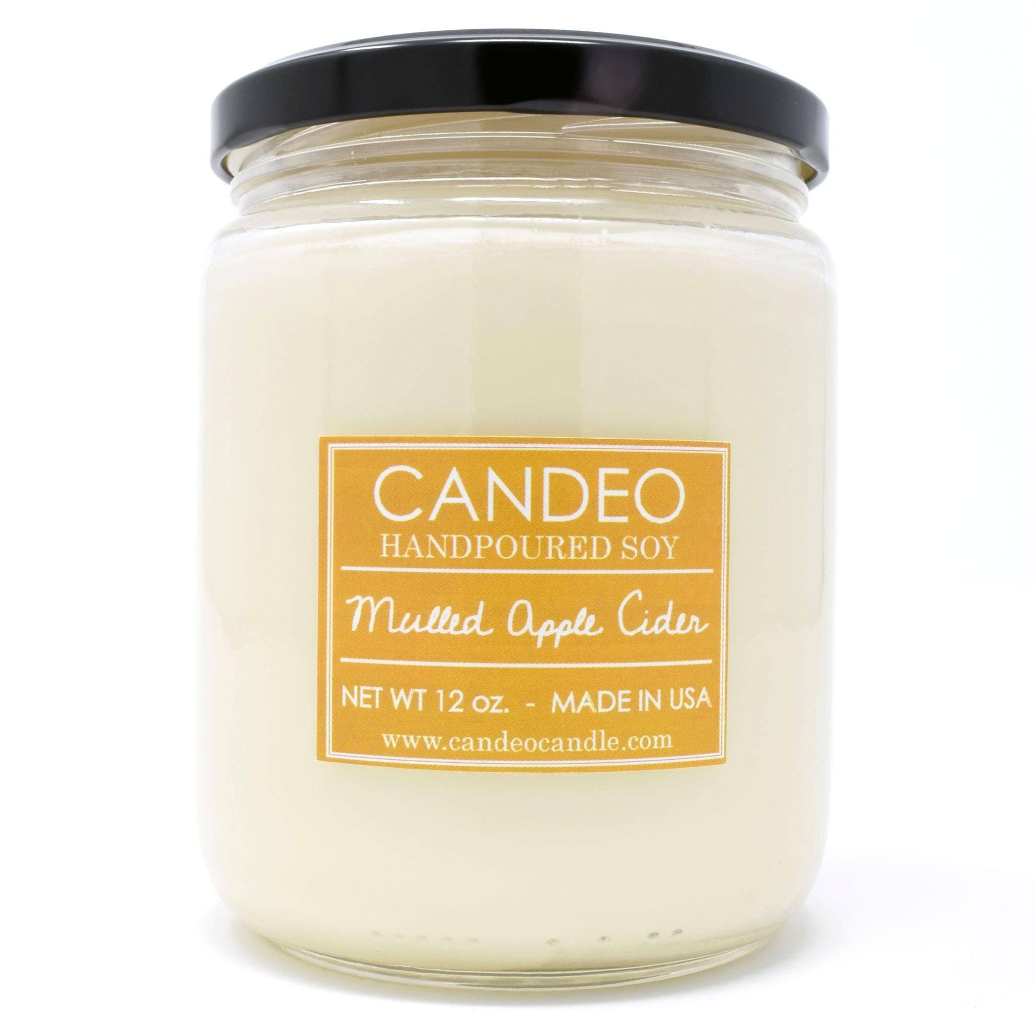 Mulled Apple Cider, 14oz Soy Candle Jar - Candeo Candle