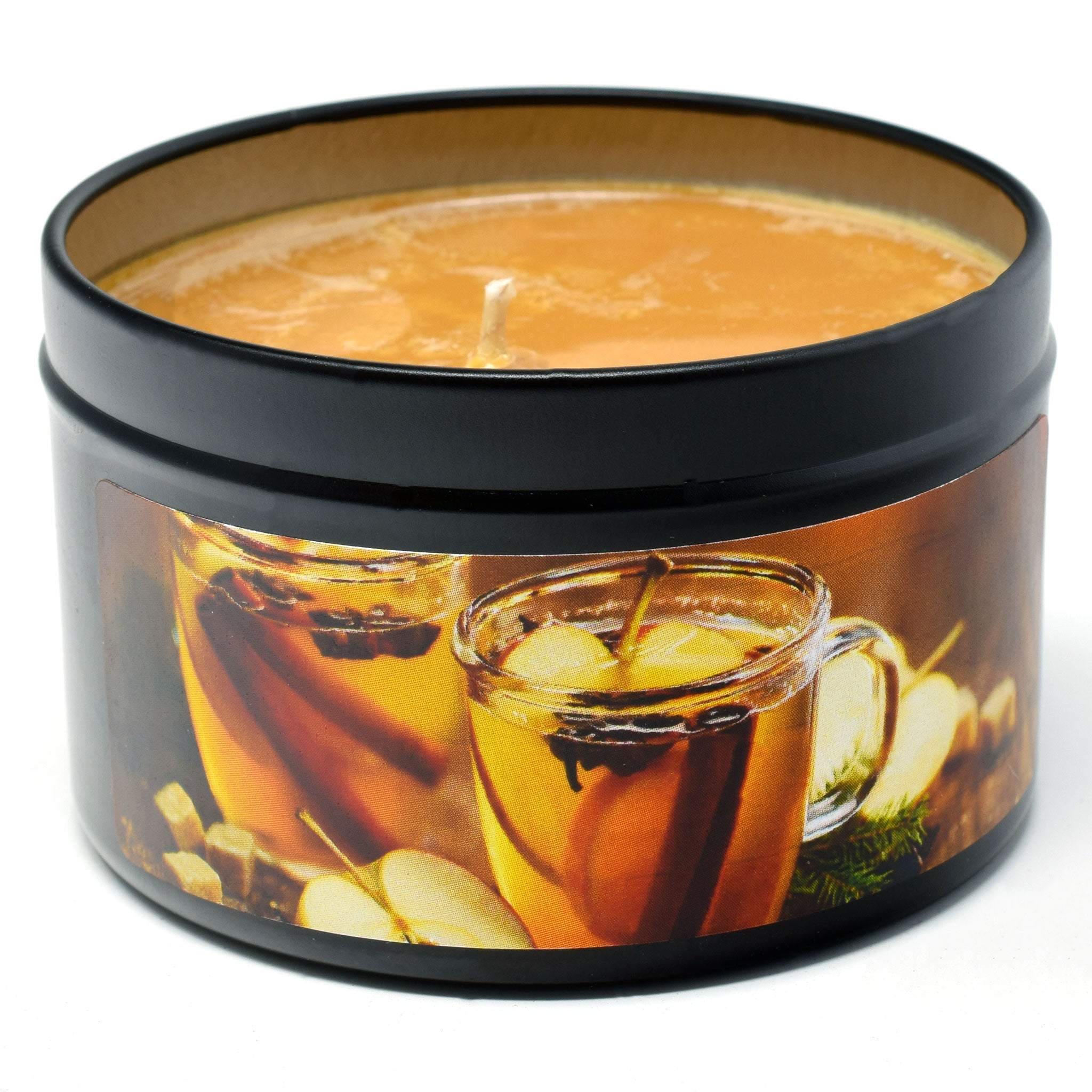 Mulled Apple Cider, 6oz Soy Candle Tin - Candeo Candle