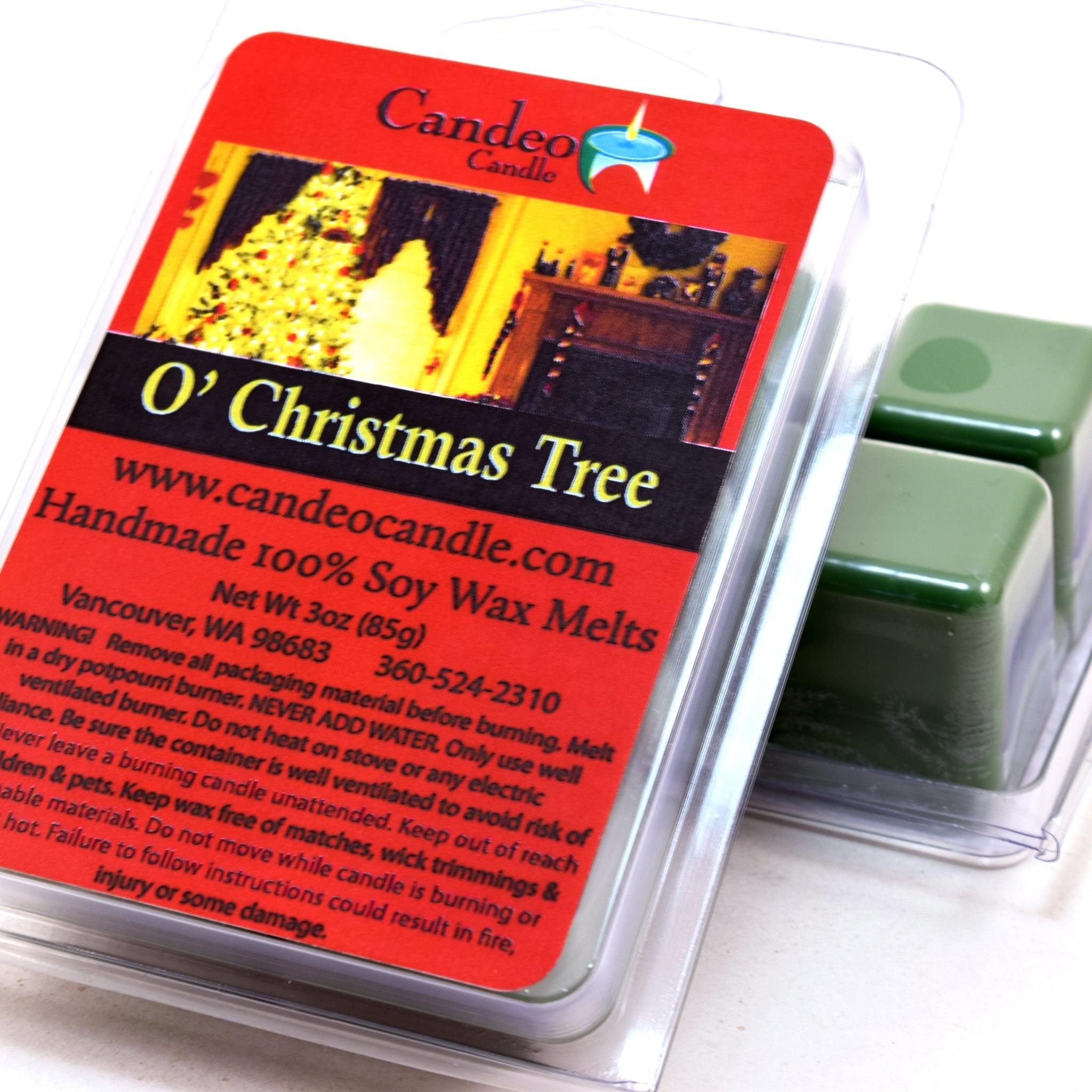 O' Christmas Tree, Soy Melt Cubes, 2-Pack - Candeo Candle