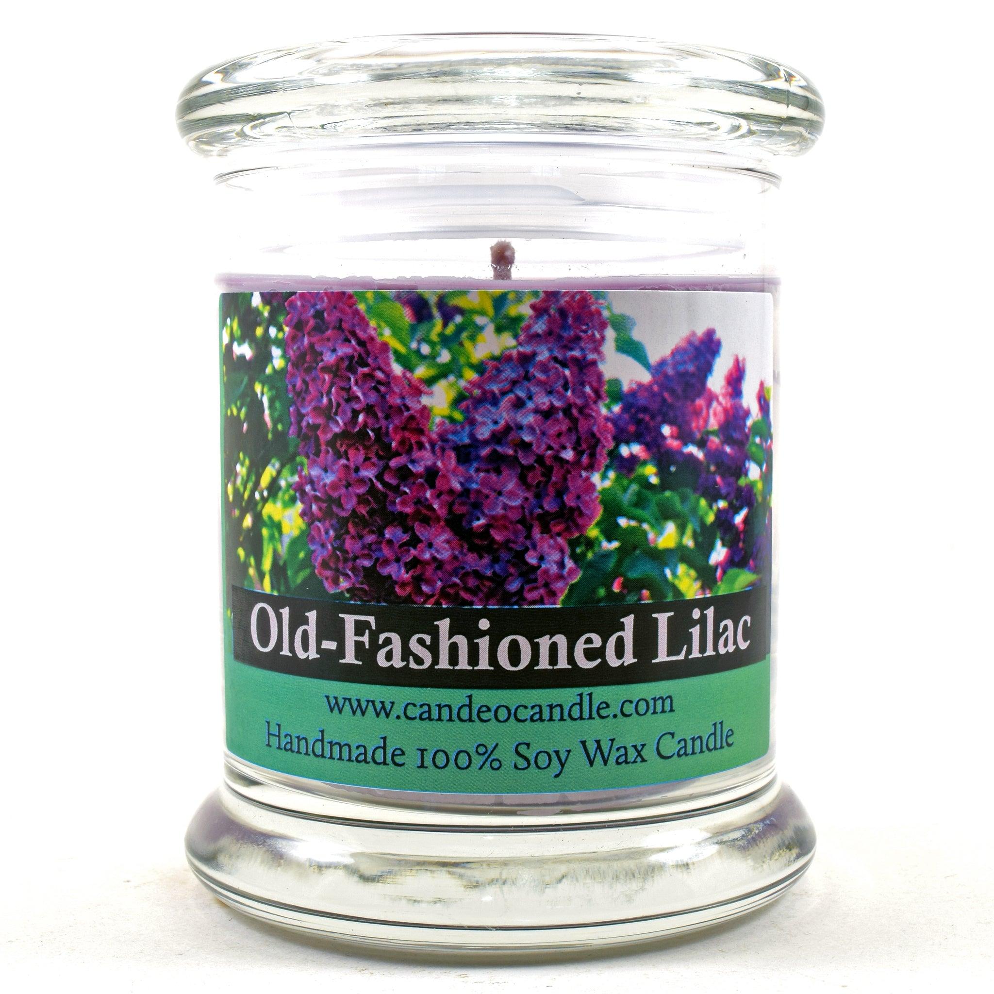 Old-Fashioned Lilac, 9oz Soy Candle Jar - Candeo Candle