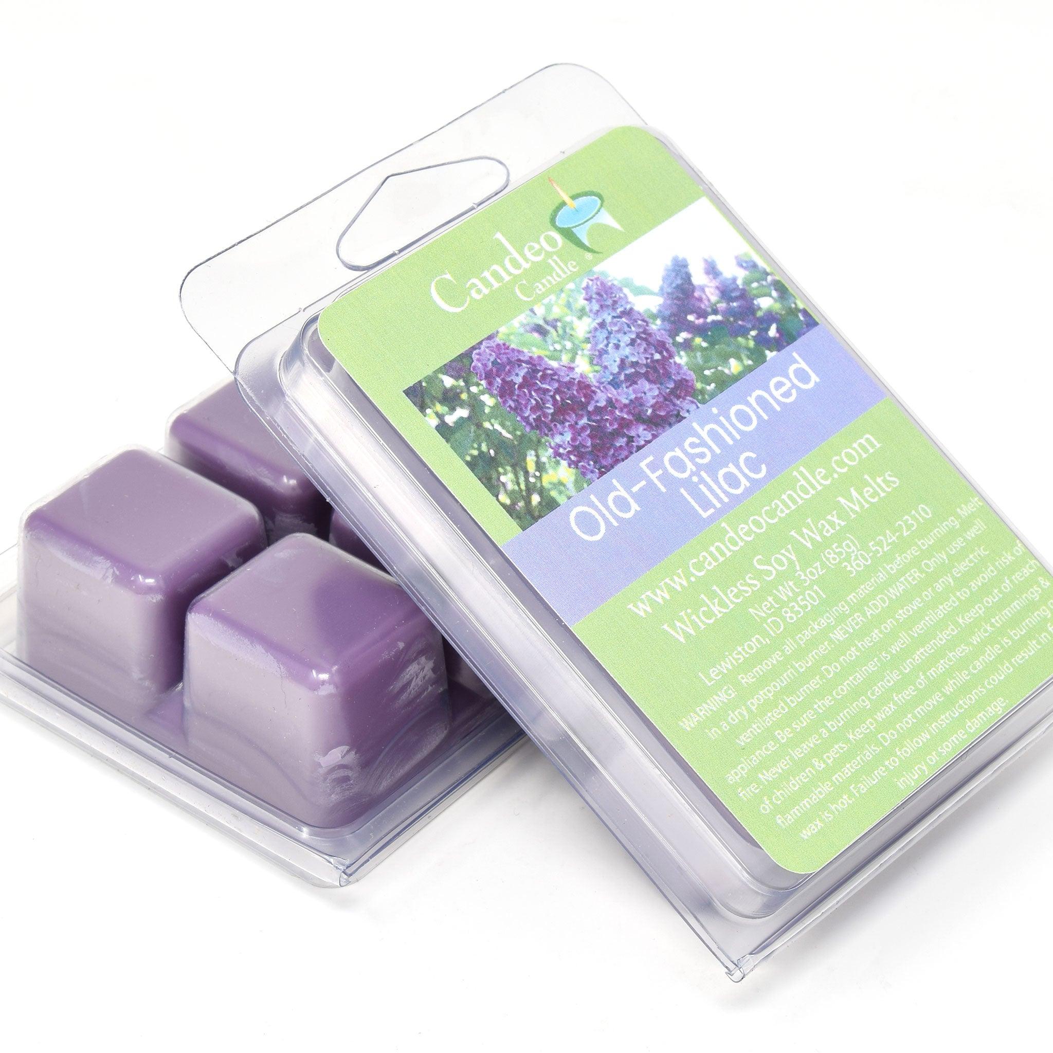 Old-Fashioned Lilac, Soy Melt Cubes, 2-Pack - Candeo Candle