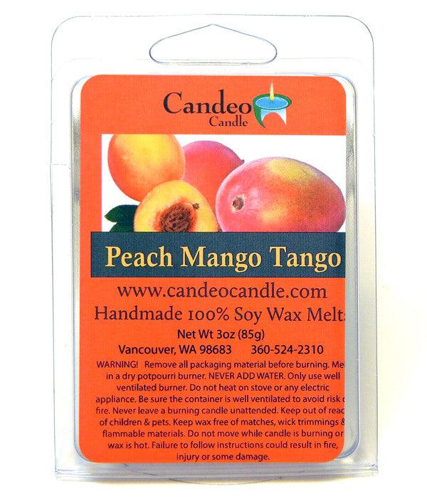 Peach Mango Tango, Soy Melt Cubes, 2-Pack - Candeo Candle