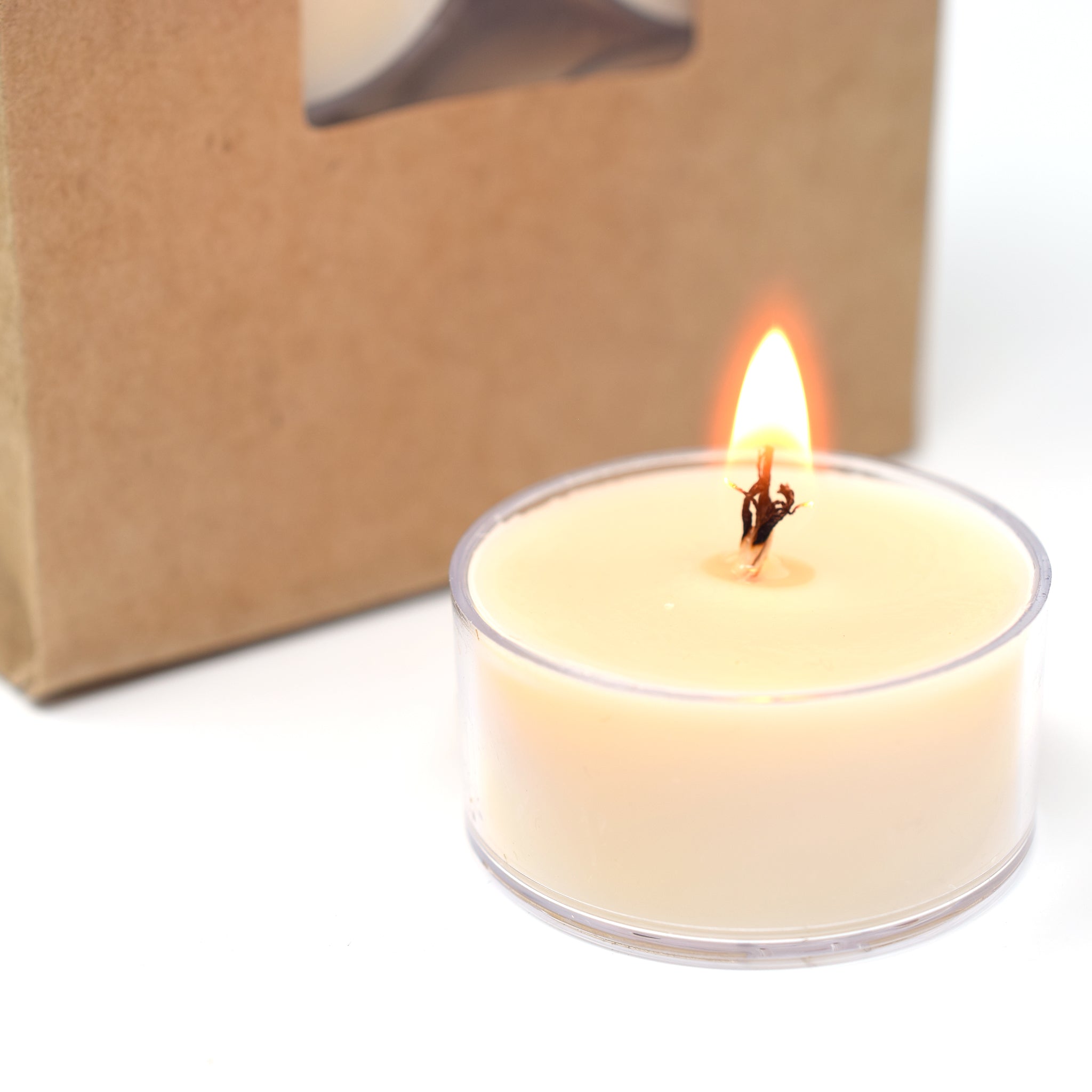 Peppermint Bark, Soy Tea Light 12-Pack - Candeo Candle