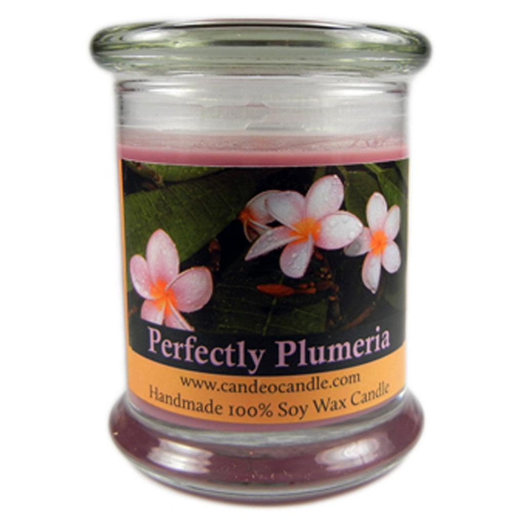 Perfectly Plumeria, 9oz Soy Candle Jar - Candeo Candle