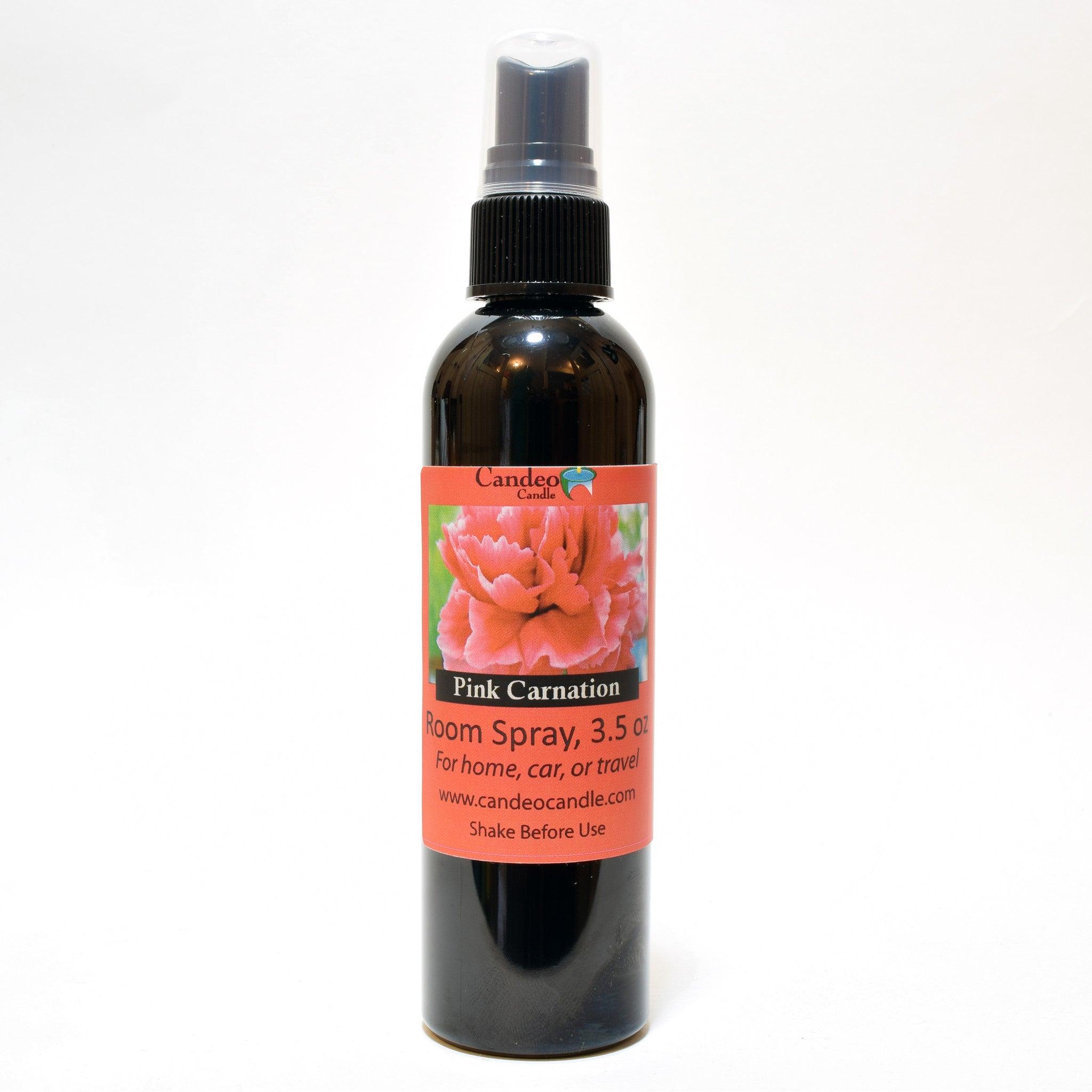 Pink Carnation, 3.5 oz Room Spray - Candeo Candle