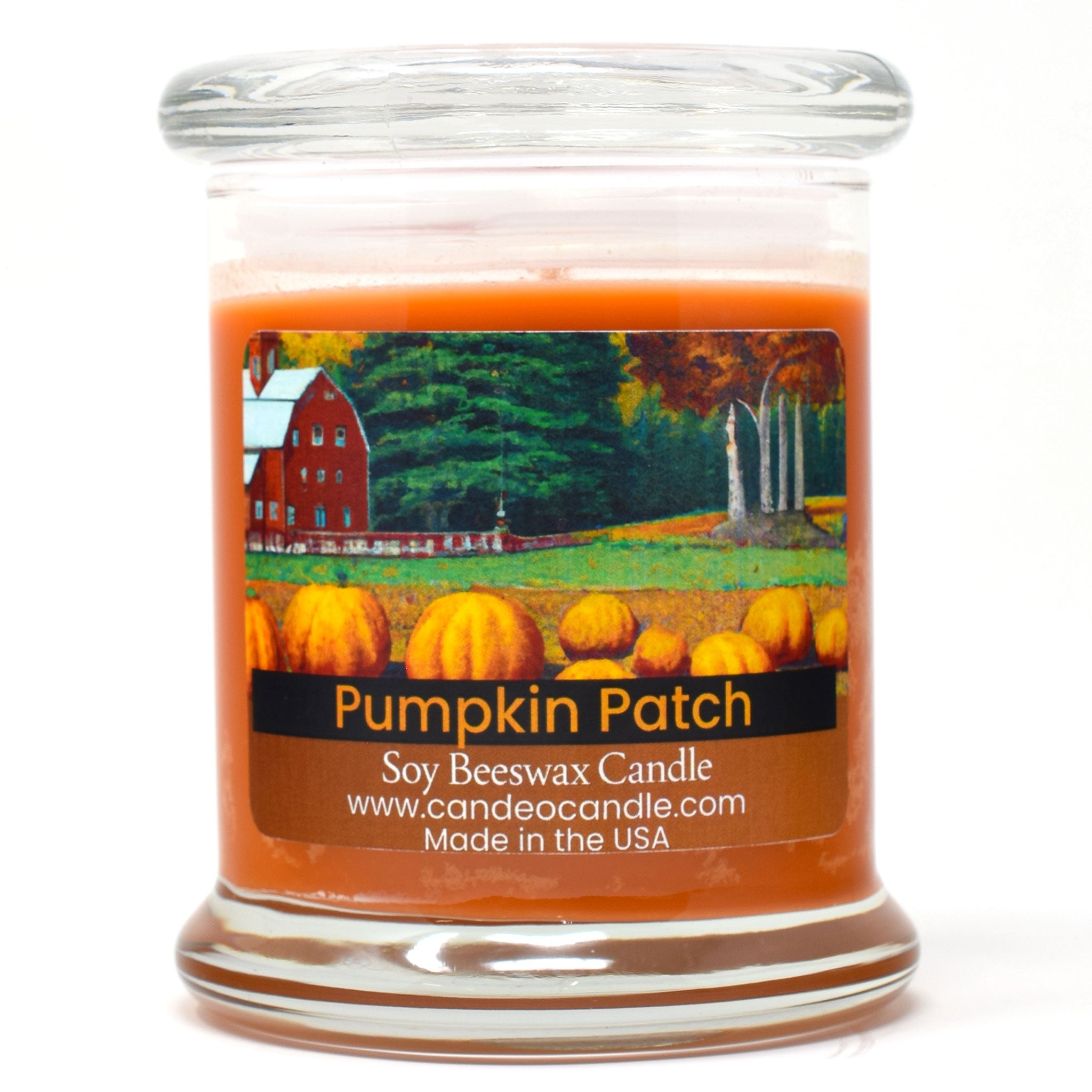 Pumpkin Patch, 9oz Soy Candle Jar - Candeo Candle