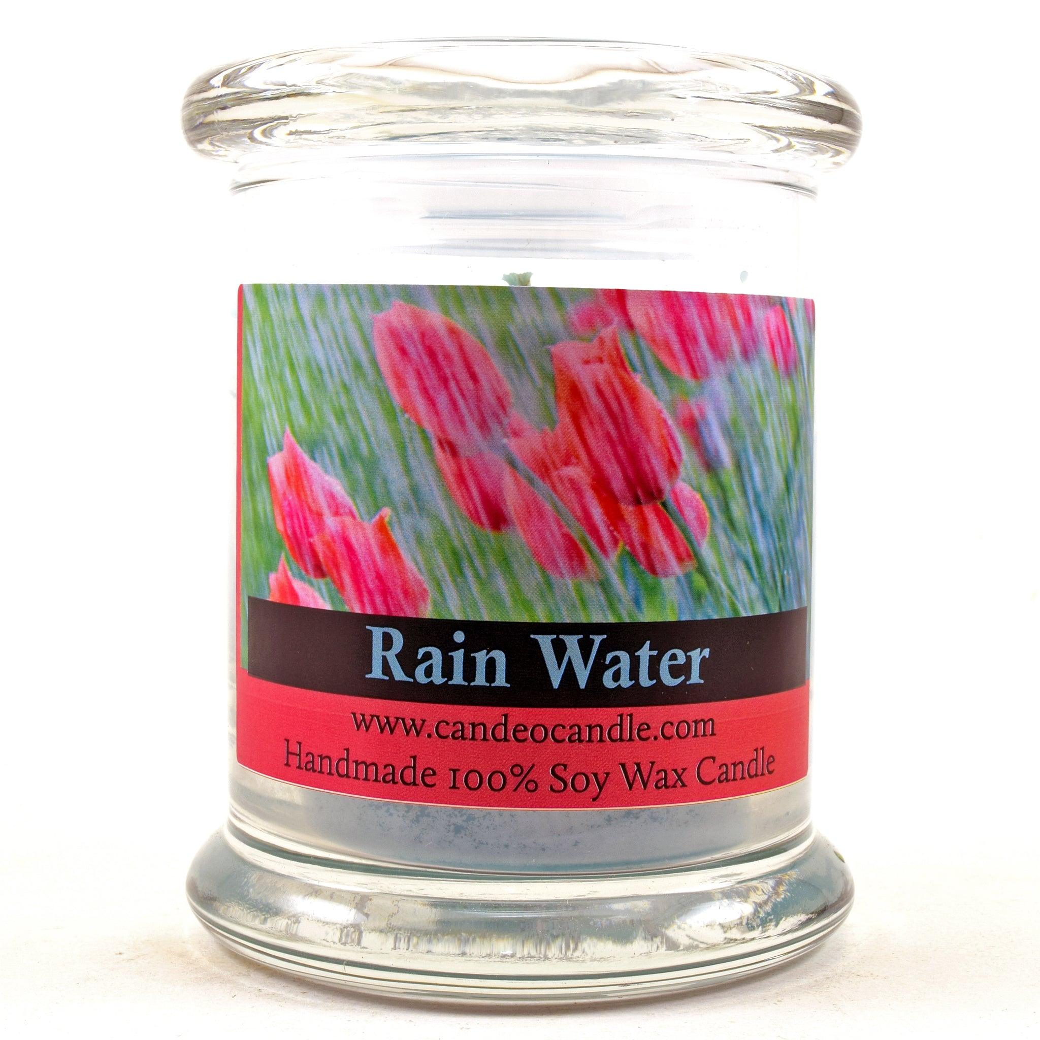 Rain Water, 9oz Soy Candle Jar - Candeo Candle