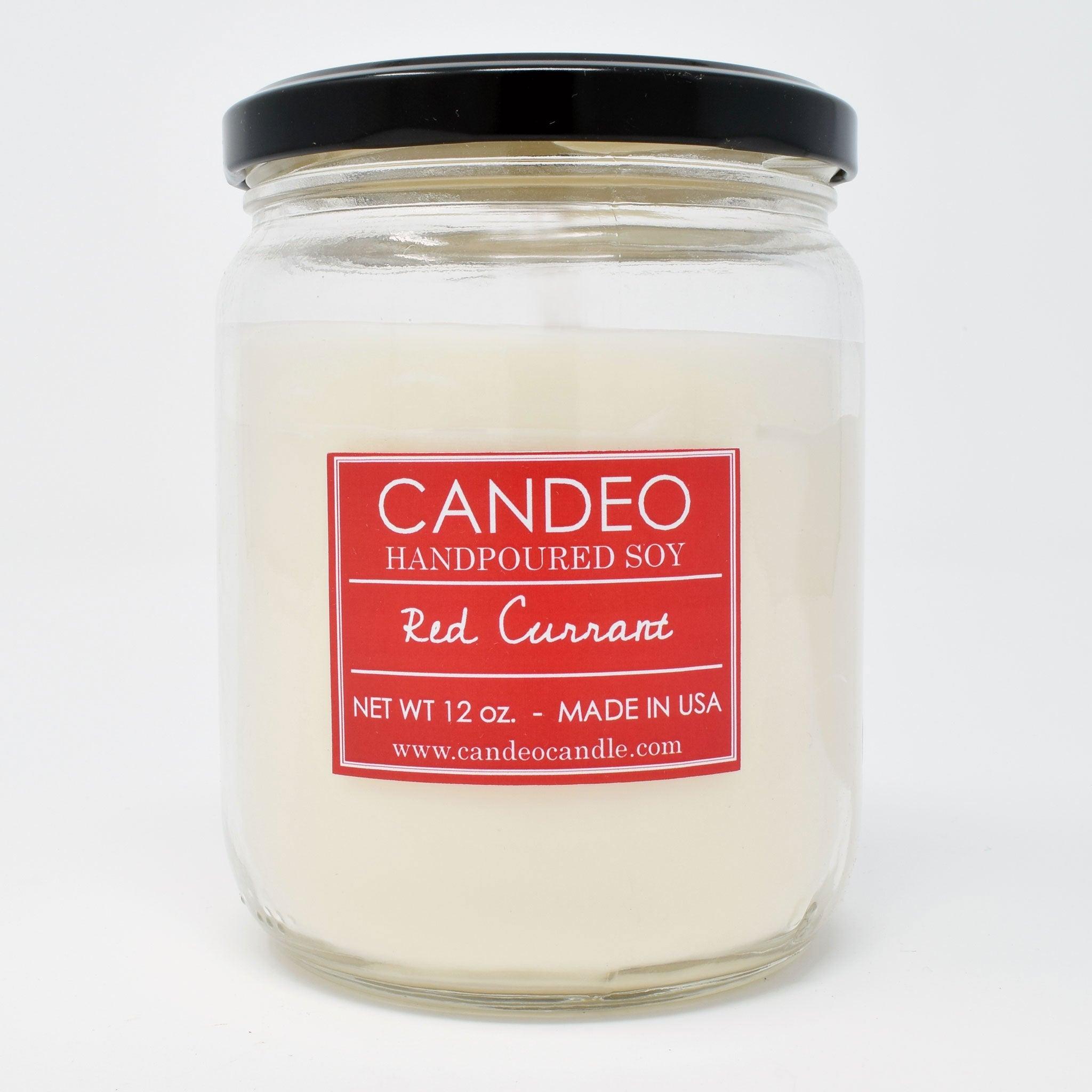 Red Currant, 14oz Soy Candle Jar - Candeo Candle