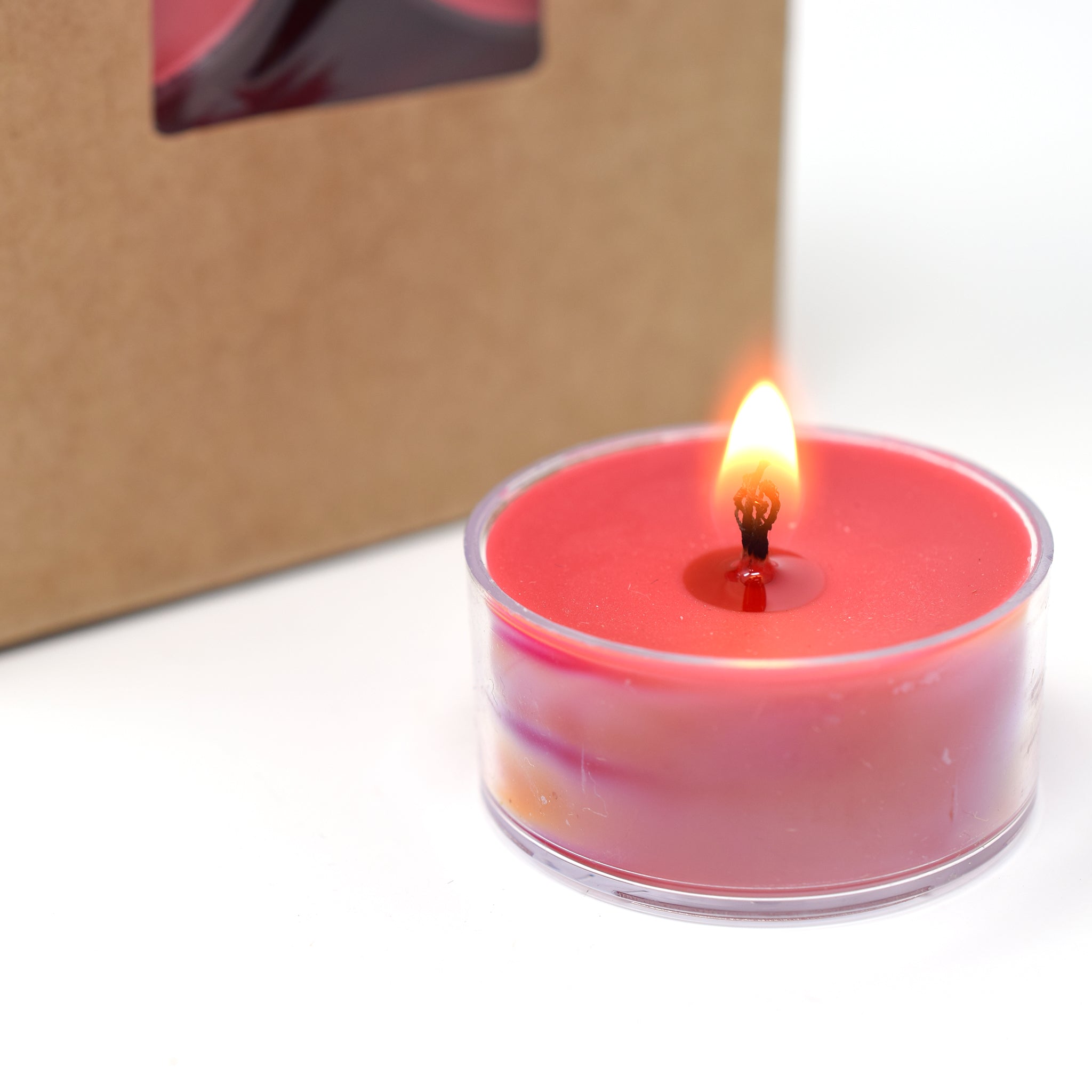Red Currant, Soy Tea Light 12-Pack - Candeo Candle