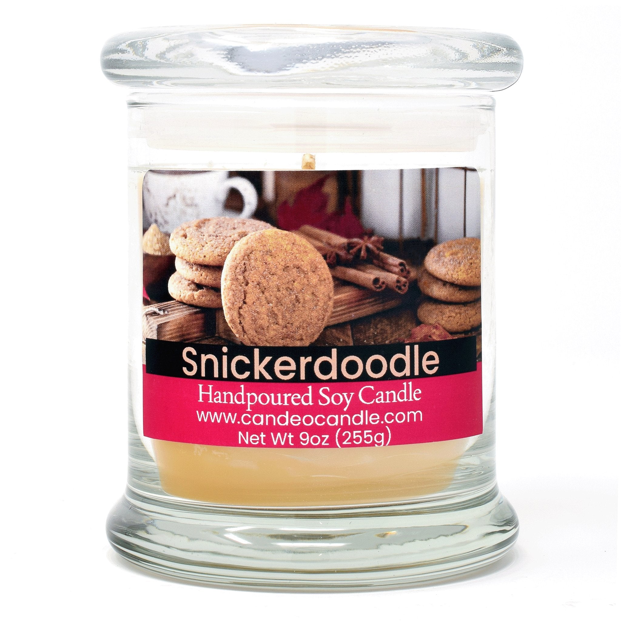Snickerdoodle, 9oz Soy Candle Jar - Candeo Candle