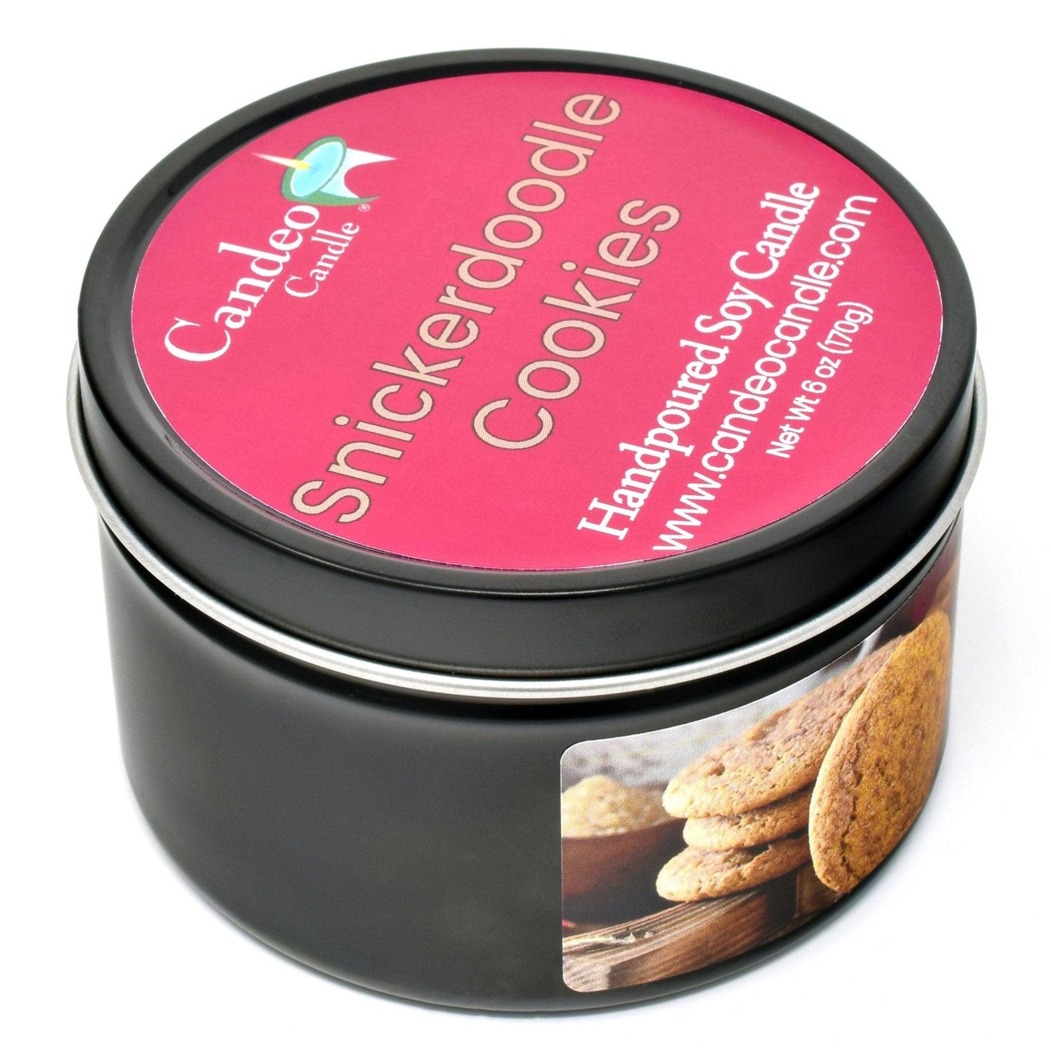 Snickerdoodle Cookies, 6oz Soy Candle Tin - Candeo Candle