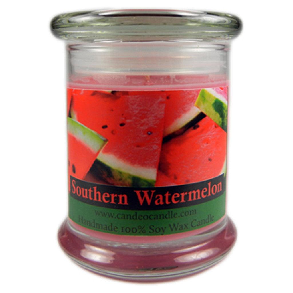 Southern Watermelon, 9oz Soy Candle Jar - Candeo Candle