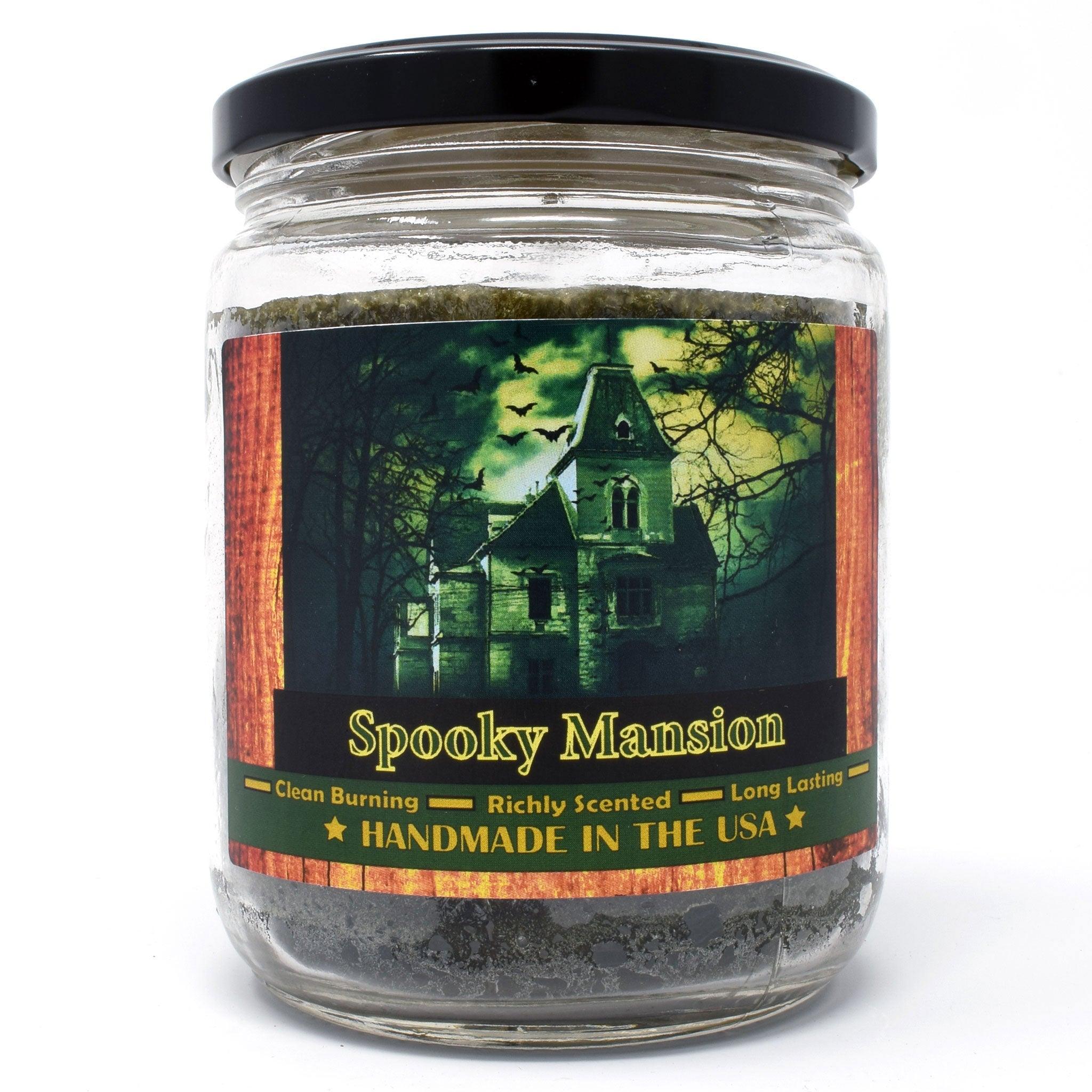 Spooky Mansion, 14oz Candle Jar - Candeo Candle