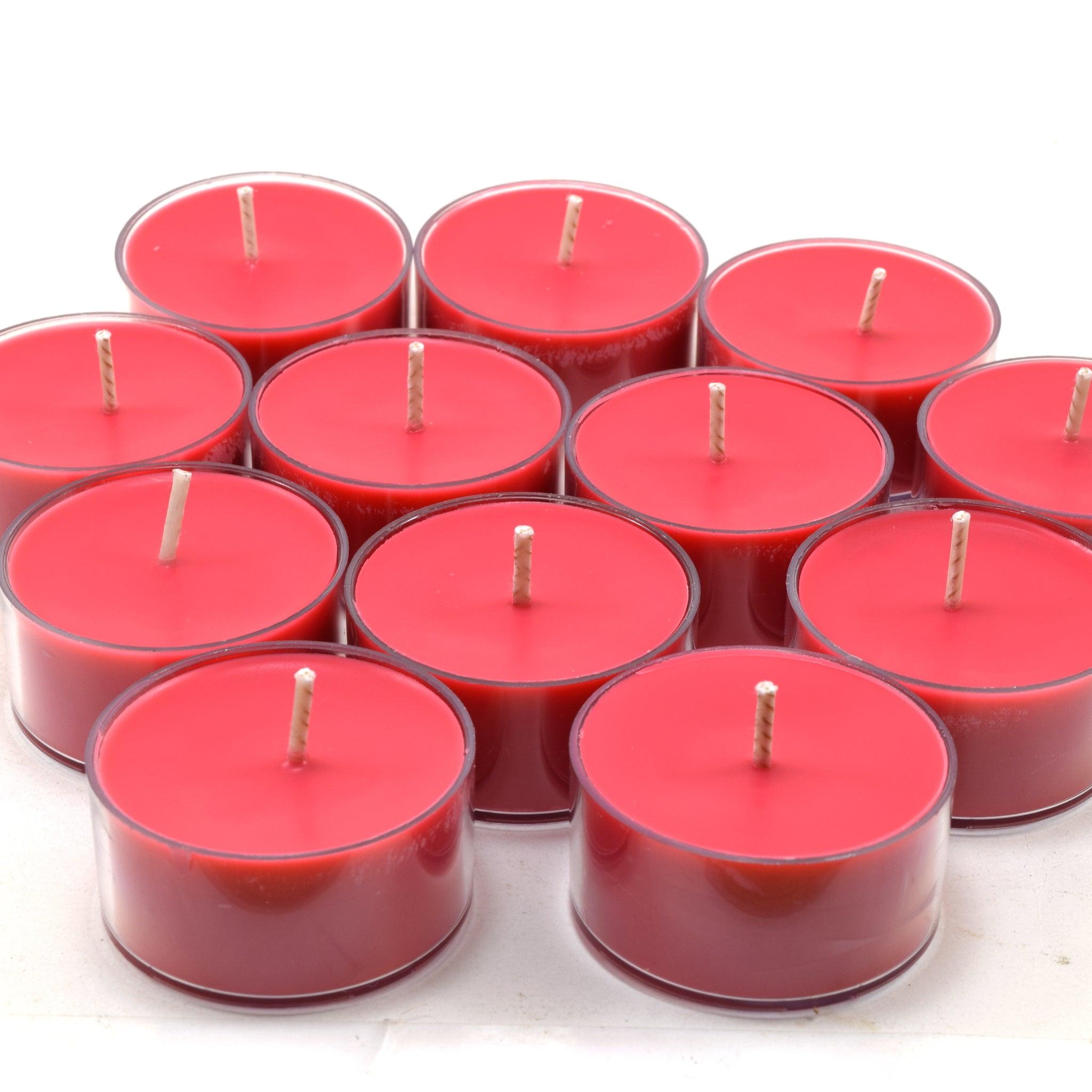 Summer Strawberry, Soy Tea Light 12-Pack - Candeo Candle