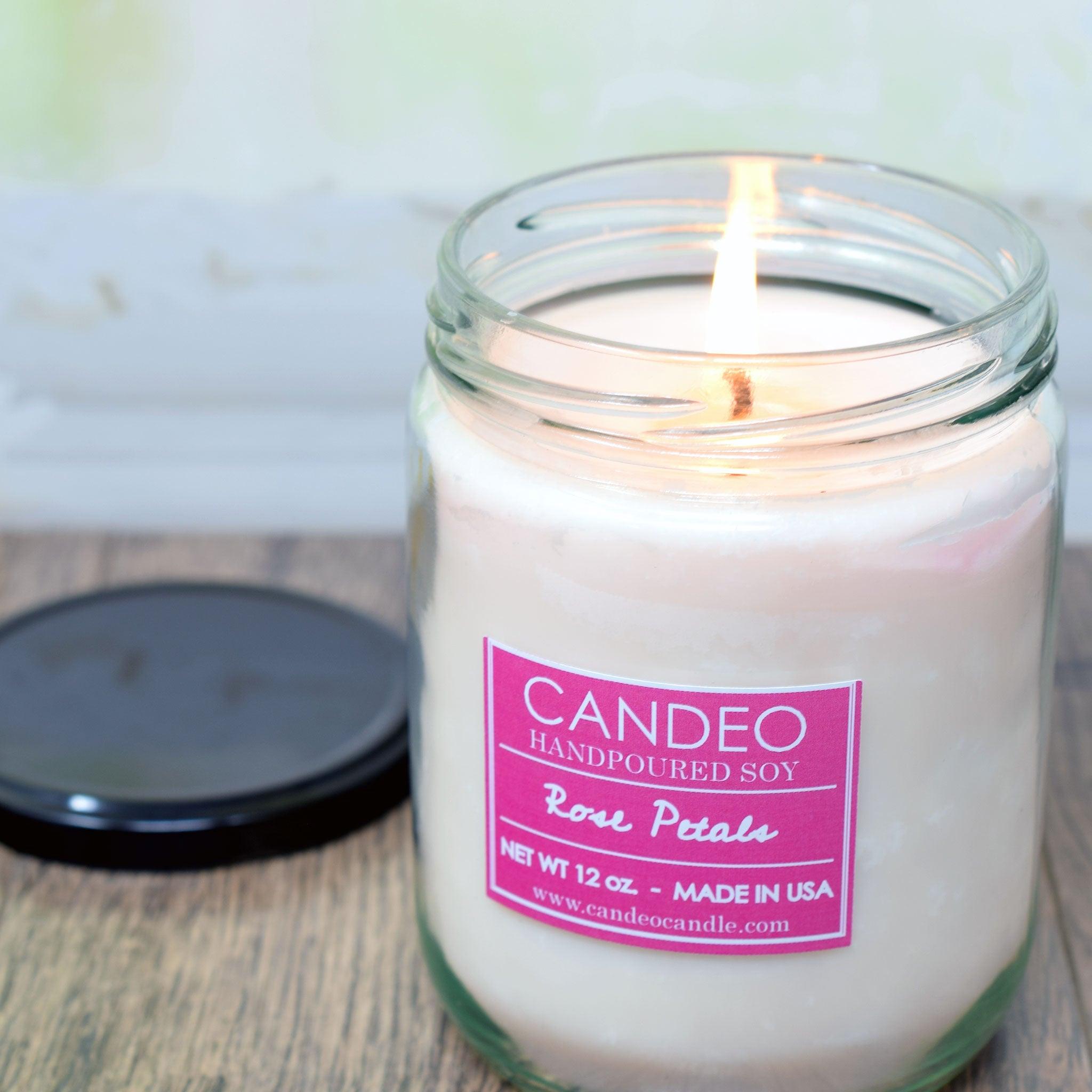 Sweet Pea, 14oz Soy Candle Jar - Candeo Candle