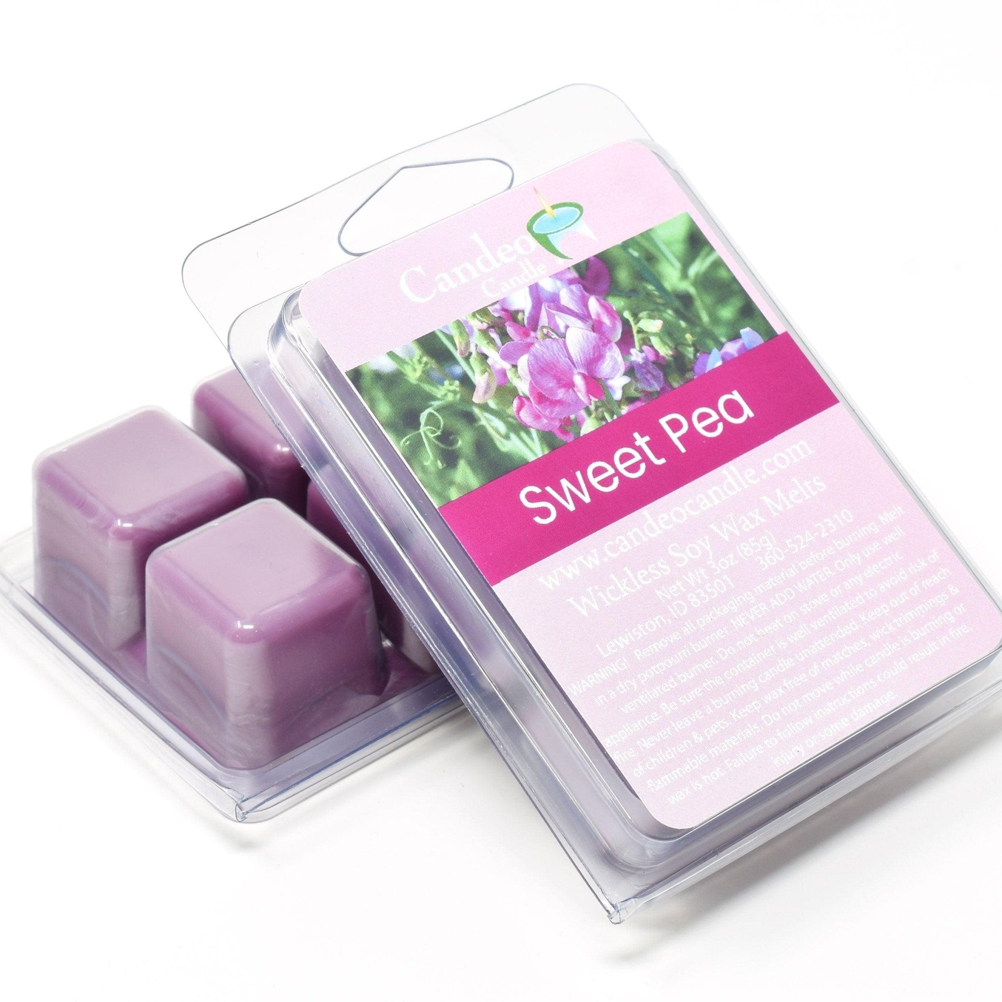 Sweet Pea, Soy Melt Cubes, 2-Pack - Candeo Candle