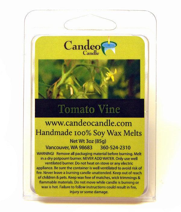 Tomato Vine, Soy Melt Cubes, 2-Pack - Candeo Candle