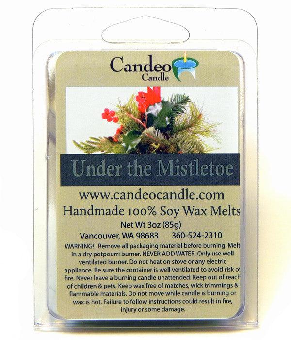 Under the Mistletoe, Soy Melt Cubes, 2-Pack - Candeo Candle