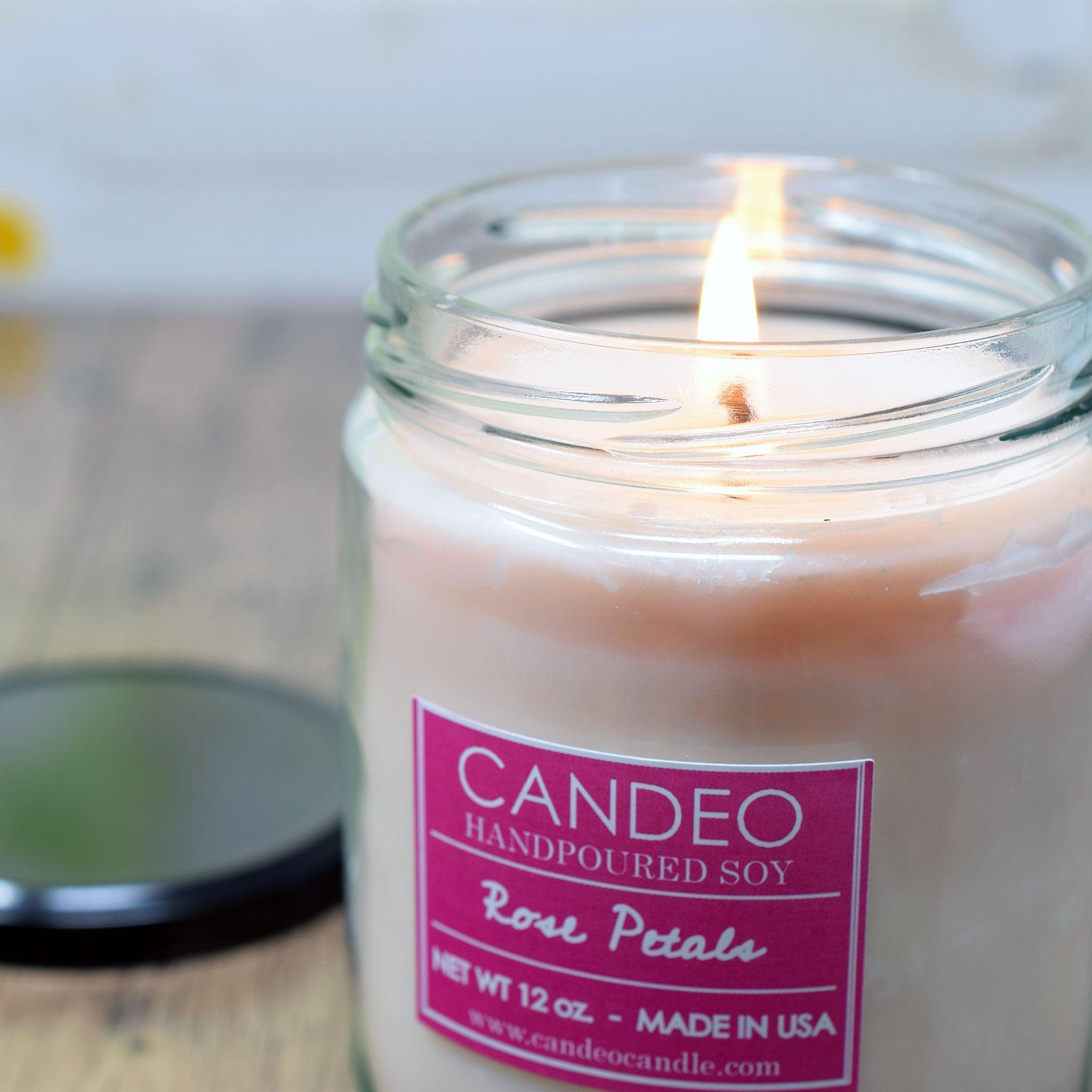 Vanilla Passion, 14oz Soy Candle Jar - Candeo Candle