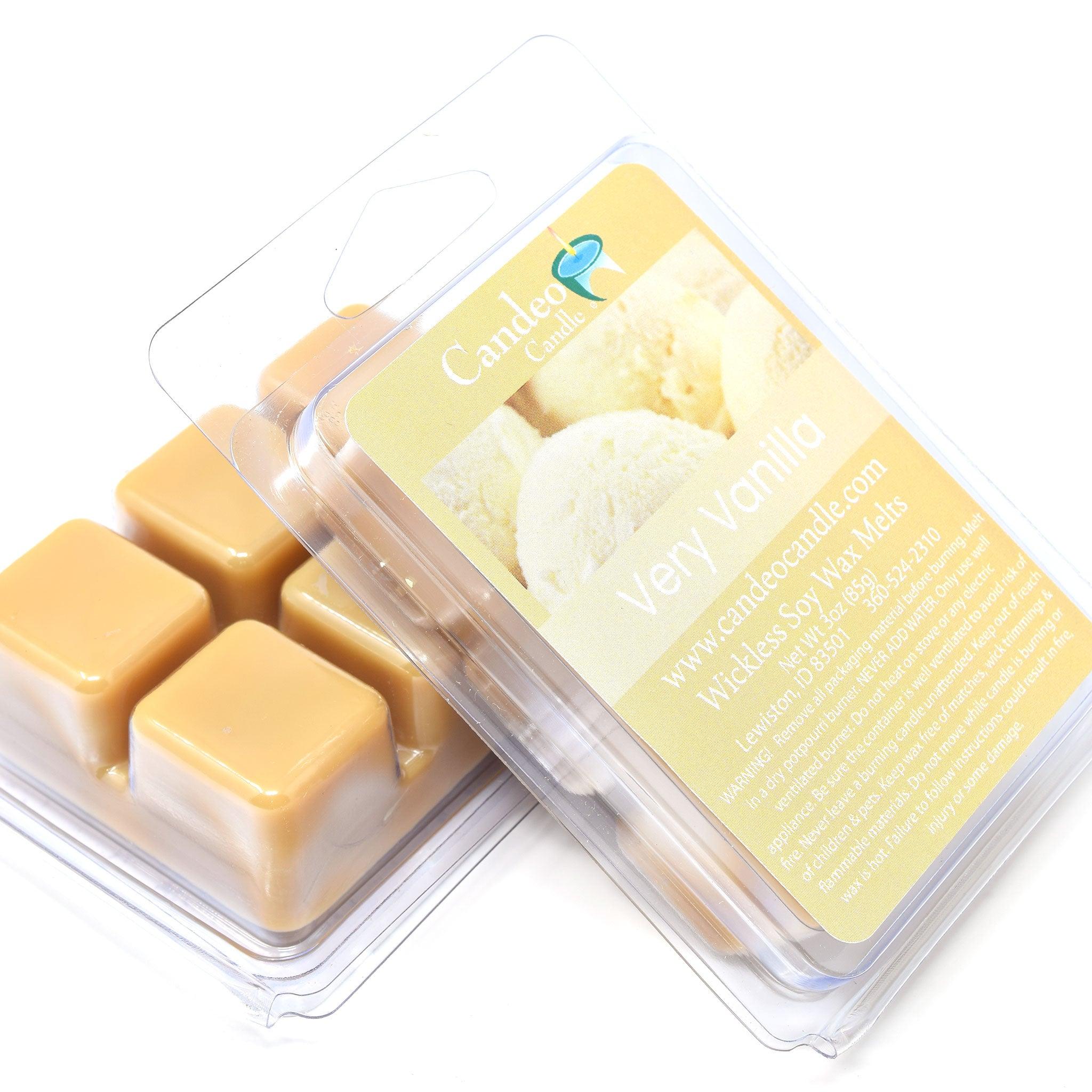 Very Vanilla, Soy Melt Cubes, 2-Pack - Candeo Candle