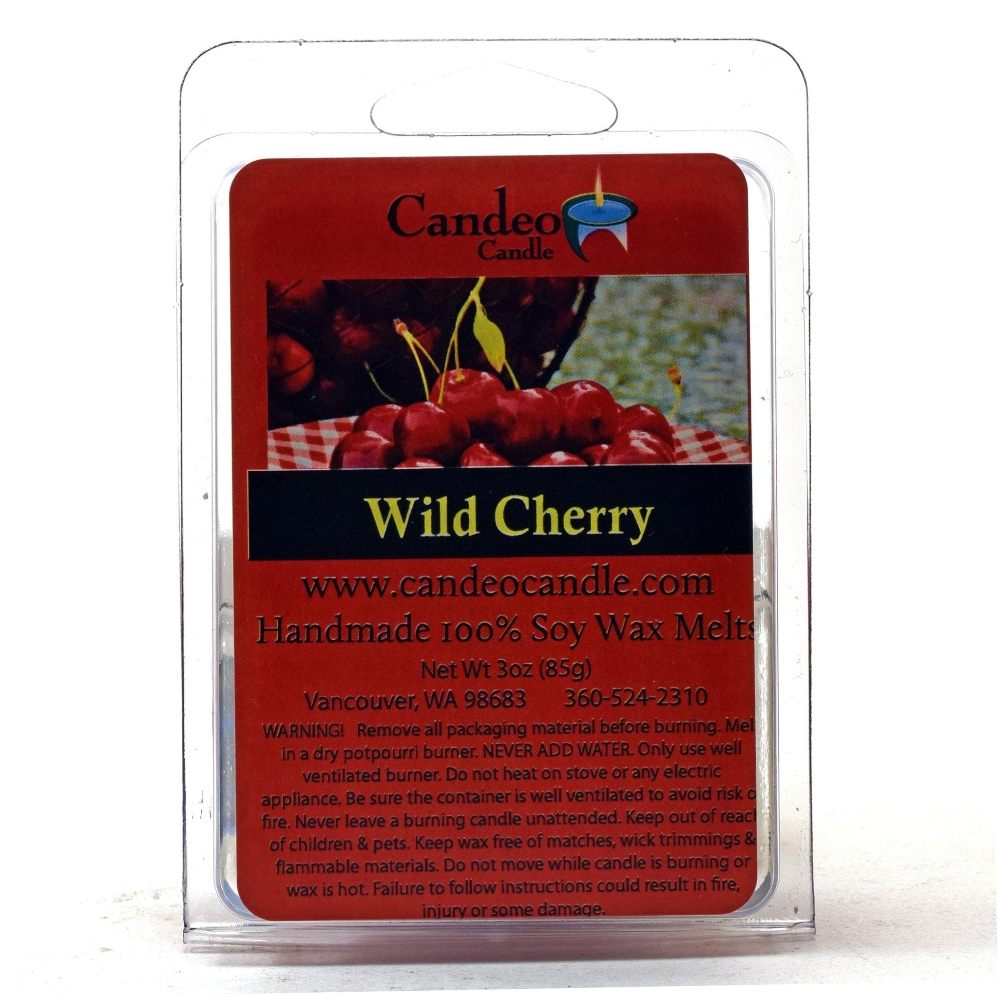 Wild Cherry, Soy Melt Cubes, 2-Pack - Candeo Candle