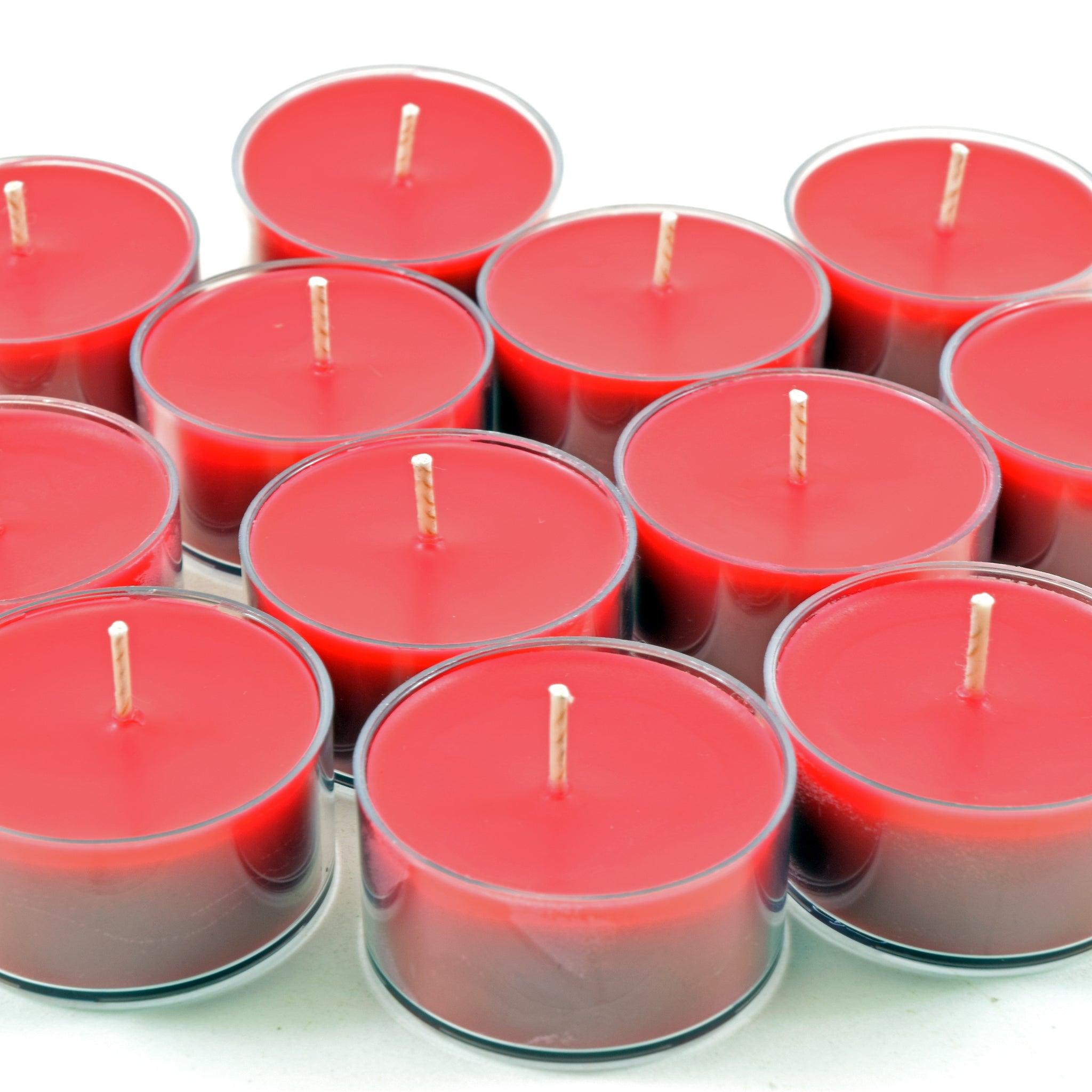 Wild Cherry, Soy Tea Light 12-Pack - Candeo Candle