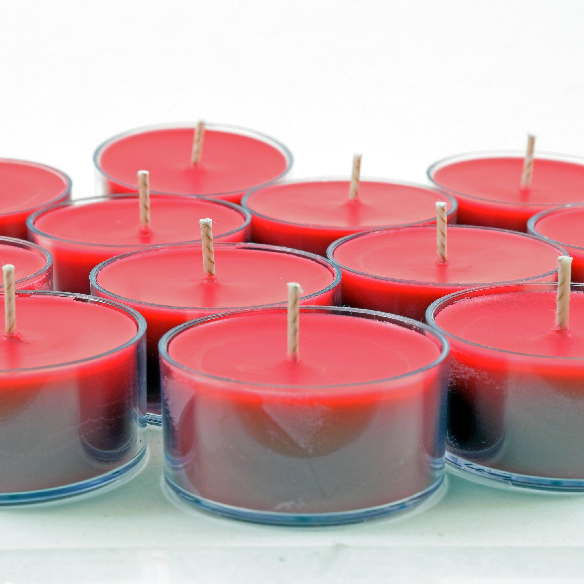 Wild Cherry, Soy Tea Light 12-Pack - Candeo Candle