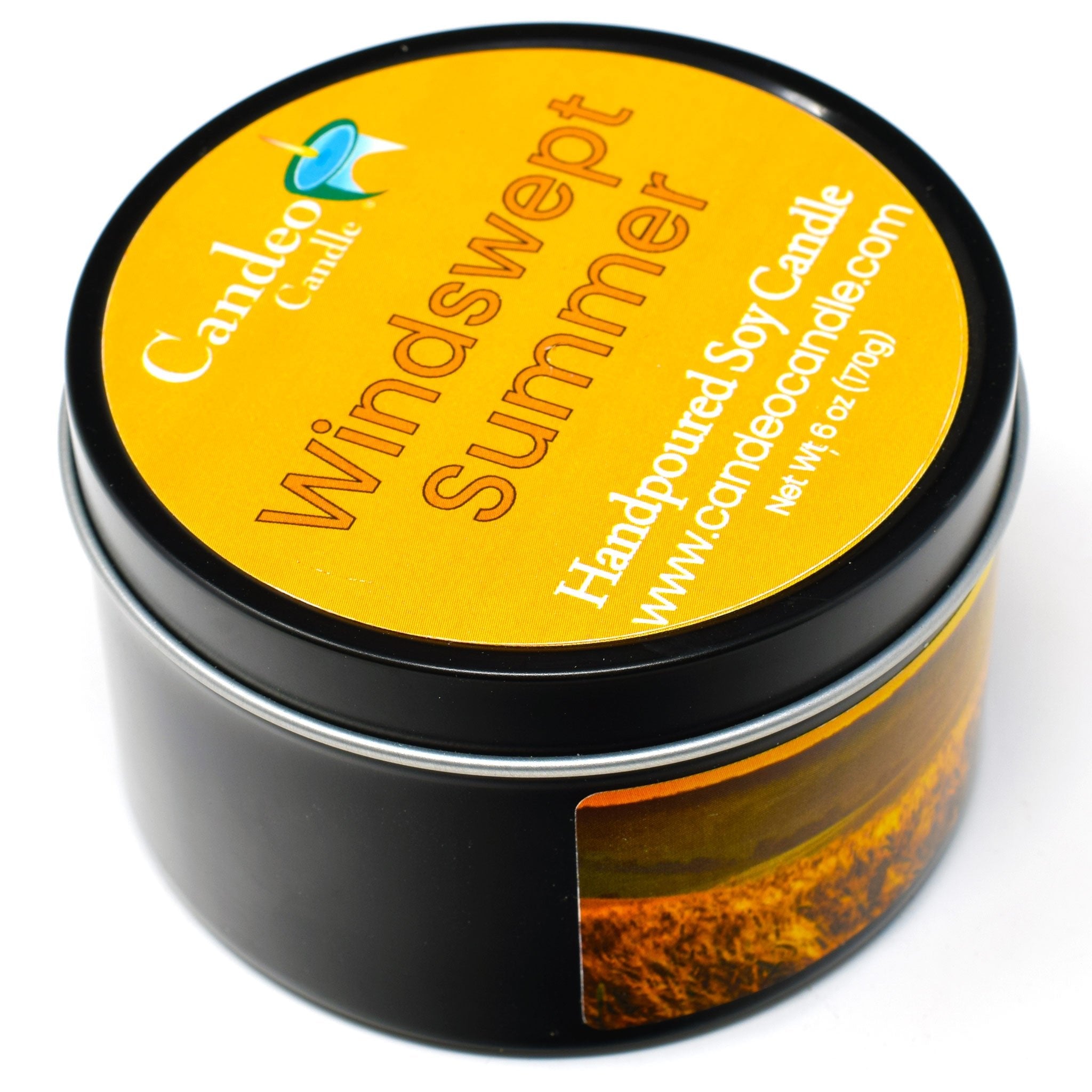 Windswept Summer, 6oz Soy Candle Tin - Candeo Candle