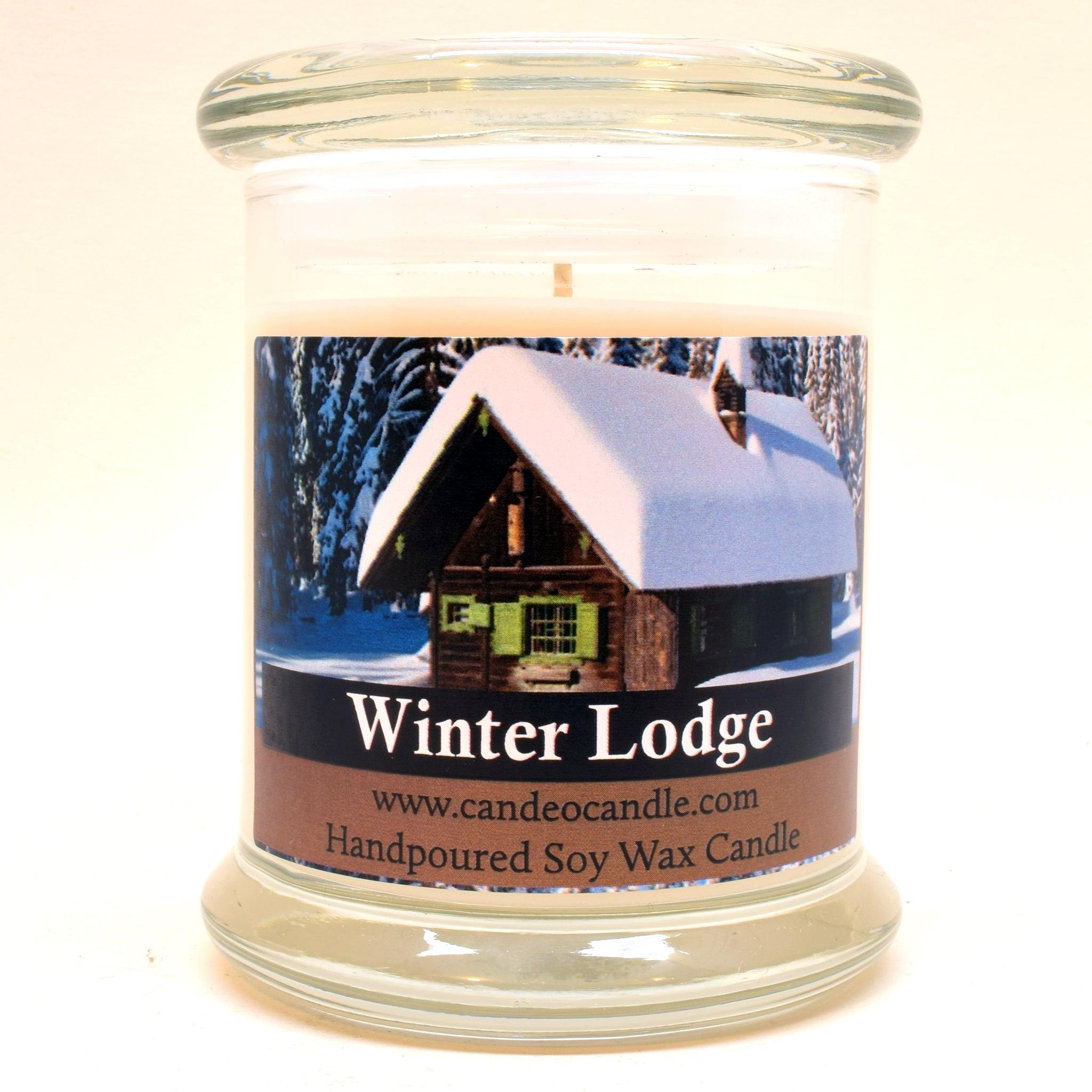 Winter Lodge, 9oz Soy Candle Jar - Candeo Candle